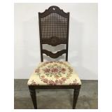 Cane back dining chair