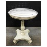 Small vintage marble top table stand