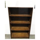 Pine wood bookcase shelf