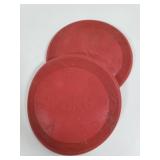 2 Kong dog rubber frisbees