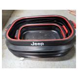 Collapsible Jeep storage tubs