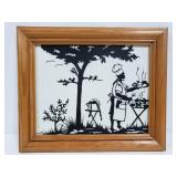 Original Gudrun Wittgen silhouette cutting art