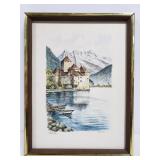 Landscape sketch print