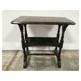 Antique small end table w/ magazine rack