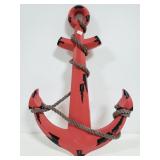 Wood anchor wall art