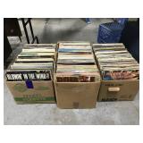 Large collection of 300 + vinyl records