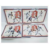 4 Detroit Tigers McDonalds place mats