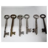 6 old skeleton keys