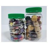 Vintage buttons and wood beads