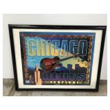 Chicago Blues Festival framed poster