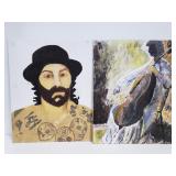 2 paintings on canvas boards