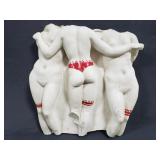 Risqué burlesque ladies sculpture art