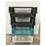 Stacking organizer bins