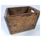 Wood crate with tools