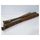 4 wooden baseball bats