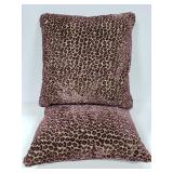 Animal print throw pillows