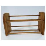 Wood book rack