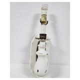 Rustic distressed lamp sconce