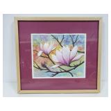 Framed flower print