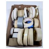 Rolls of assorted tape