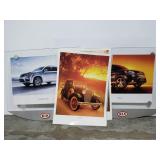 Car poster with 2 acrylic holders