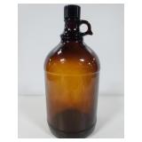 I gallon brown glass jug