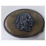 Native American belt buckle