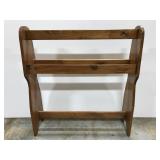 Wood blanket quilt display rack