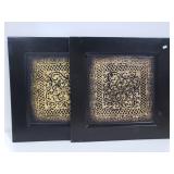 Pair of large decorative trays