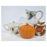 Fall themed ceramic pieces