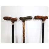 Trio of canes