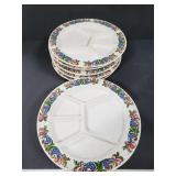 8 Villeroy & Boch divided ceramic plates