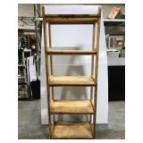 Wood storage shelf rack