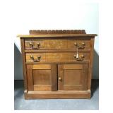 Antique wash stand / commode w/ handcut dovetails