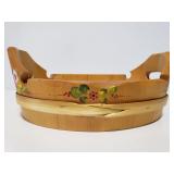 Vintage painted wood tray