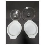 Glass and milk glass lid collection