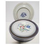 8 Salem stoneware plates