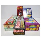 Baseball trading cards mostly sealed