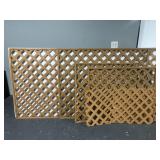 Brown plastic lattice sections