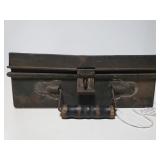 Metal box with wood handle