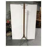 Wood & metal coat rack