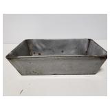 Old graniteware loaf pan