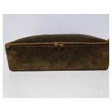 Vintage green velvet box