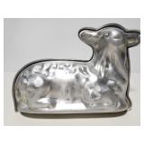 Antique aluminum lamb mold