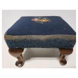 Small vintage needlework stool
