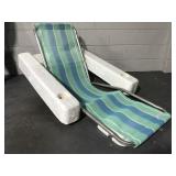 Floating pool lounge chair