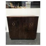 Old wood television cabinet or home bar