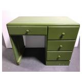 Small green wood project desk