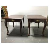 Pair of matching end tables