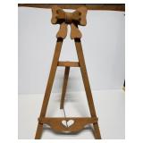Wood display easel